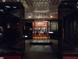 museum display cases in Paris